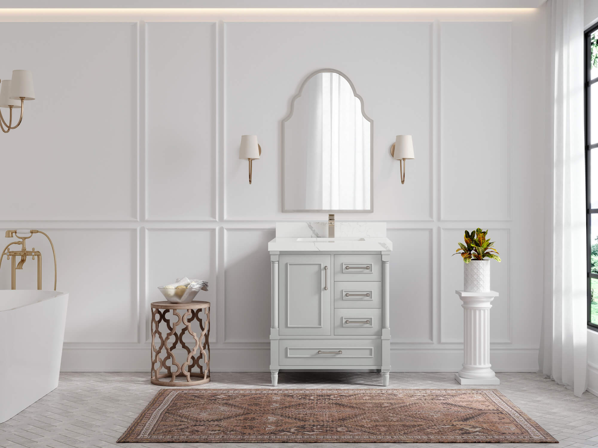 Single Sink Bathroom Vanity