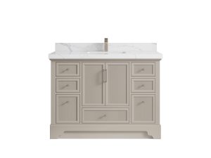 Alys 48 in. W x 22 in. D Single Sink Bathroom Vanity (Knobs Option)
