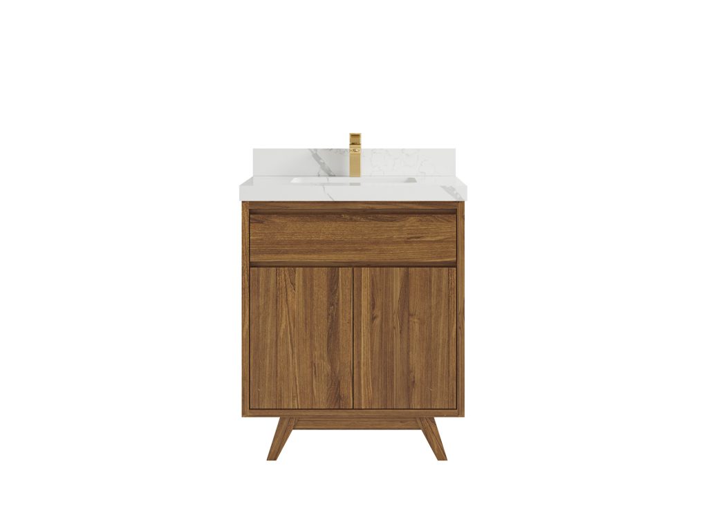 Madison Solid Teak 30 in. W x 22 in. D Single Sink Bathroom Vanity