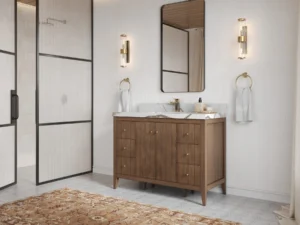teak bathroom vanity