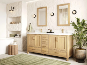 double vanity storage