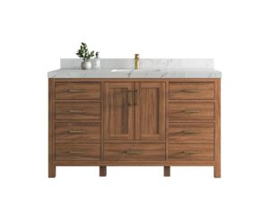 malibu teak wood bathroom vanity